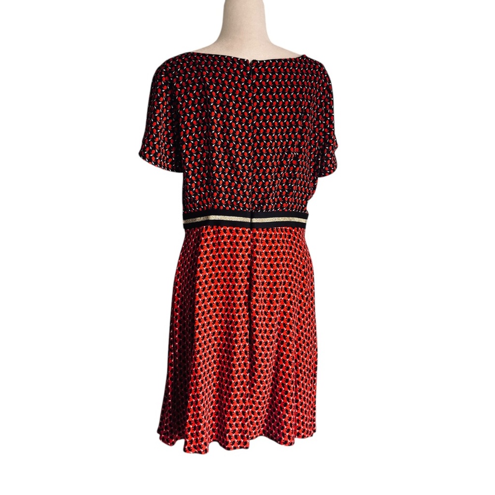 Anthropologie Maeve Amici Bunny Print Fit & Flare Dress - Picture 5 of 11